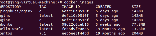查看是否拉入镜像